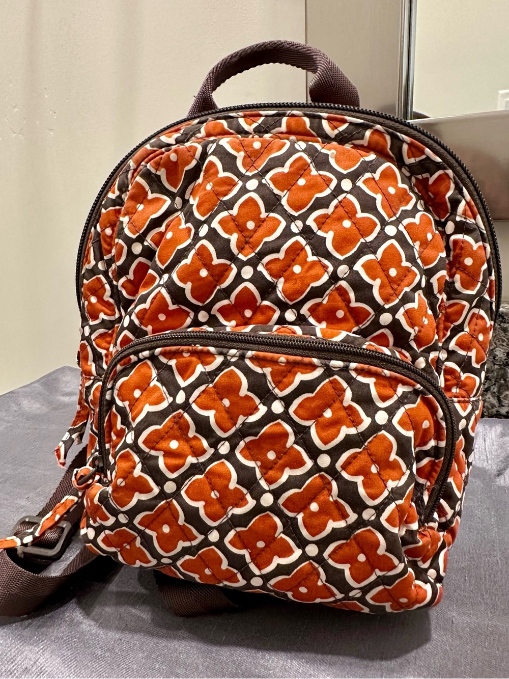 Vera Bradley Quilted Cotton Mini Banbury Backpack - Moorish Pattern